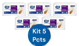 Kit 5 Papel Folha Quadrupla Interfolhado Elite