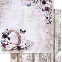 Kit 5 Papel Scrapbook Dupla Face Carta Antiga Florida Sd-1253 30,5x30,5cm Litoarte