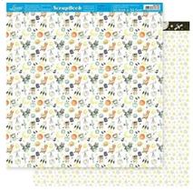 Kit 5 Papel Scrapbook Dupla Face Estrelas e Astronautas Sd-1193 30,5x30,5cm Litoarte