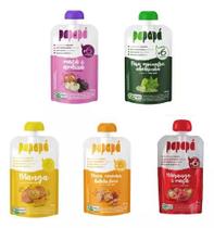 Kit 5 Papinhas Orgânicas Papapá - Sabores Diversos