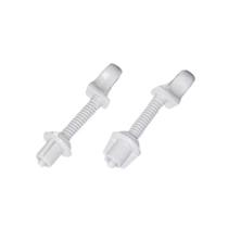 Kit 5 Parafuso Plástico em Par para Assento Sanitário Branco