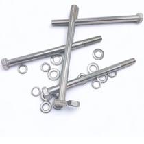 Kit 5 parafusos meia rosca parcial sextavado inox m10*120mm