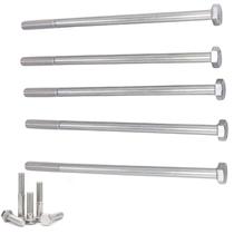 Kit 5 parafusos meia rosca parcial sextavado inox m8*200mm