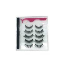 Kit 5 Pares Cílios Postiços Magnéticos com Delineador Kit 5 Pares Cílios Postiços Magnéticos com Delineador