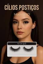 Kit 5 pares cilios postiços vivai 6D efeito natural e volumosos. Kit 5 pares cilios postiços vivai 6D efeito natural e volumosos.