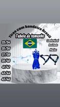 Kit 5 pares Correia para sandália chinelo de dedos tiras com bandeira Brasil original