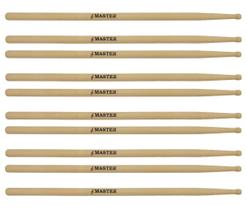 Kit 5 Pares de Baquetas Liverpool MT-11 p/ Repique Kit 5 Pares de Baquetas Liverpool MT-11 p/ Repique