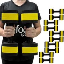 Kit 5 Pares de Halteres Hidroginástica Em EVA 2 A 3 Kg DF4012-BK Preto/Amarelo Dafoca Sports