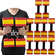 Kit 5 Pares de Halteres Hidroginástica Em EVA 2 A 3 Kg DF4012-VM Vermelho/Amarelo Dafoca Sports