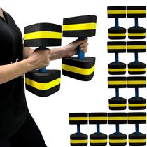 Kit 5 Pares de Halteres Para Hidroginástica Em EVA DF1107-PT G Preto e Amarelo Dafoca Sports