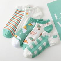 Kit 5 Pares De Meias Fofas Turquesa Super Cute Kawaii Kit 5 Pares De Meias Fofas Turquesa Super Cute Kawaii