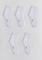 Kit 5 Pares De Meias Unissex Cano Médio