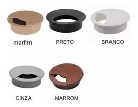 Kit 5 Passa Fio 46mm + 1 Passa Fio 59mm Branco