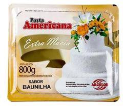 Kit 5 Pasta Americana Baunilha Extra Macia Arcolor 800gr
