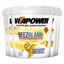 Kit 5 Pasta de Amendoim Vitapower Beezblank 450g