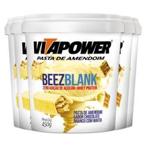 Kit 5 Pasta De Amendoim Vitapower Beezblank 450G