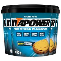 Kit 5 Pasta De Amendoim Vitapower Integral 450G