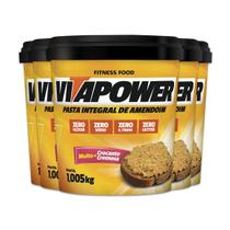 Kit 5 Pasta de Amendoim Vitapower Integral Crocante 1Kg Kit 5 Pasta de Amendoim Vitapower Integral Crocante 1Kg