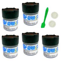 Kit 5 Pasta Térmica GD900-1 Original Atuação Máxima 6.0 W/mk 30g Gpu Pc Processador Consoles Kit 5 Pasta Térmica GD900-1 Original Atuação Máxima 6.0 W/mk 30g Gpu Pc Processador Consoles