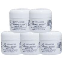 Kit 5 Pasta Térmica Prata 50G Thermal Silver - Implastec Kit 5 Pasta Térmica Prata 50G Thermal Silver - Implastec