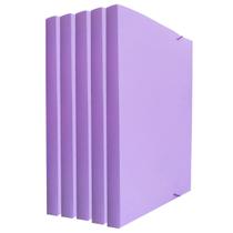 Kit 5 Pastas Aba Elástico Ofício Lombo 2cm Linho Serena Dello Kit 5 Pastas Aba Elástico Ofício Lombo 2cm Linho Serena Dello