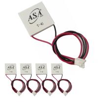 Kit 5 Pastilha T41 Termoelétrica Peltier Placa 40x40mm Asafan Refrigeração