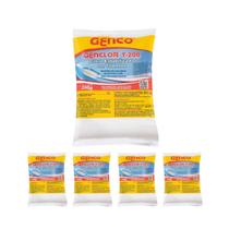 Kit 5 Pastilha Tablete Estabilizado Genclor T-200 Genco 200g Kit 5 Pastilha Tablete Estabilizado Genclor T-200 Genco 200g