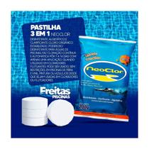 Kit 5 pastilhas de cloro neoclor 3 em 1 200g para piscinas Kit 5 pastilhas de cloro neoclor 3 em 1 200g para piscinas