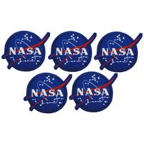 Kit 5 Patch Bordado Nasa Termocolante Aplique 6x5cm