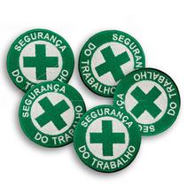 Kit 5 Patch Segurança Do Trabalho Termocolante Aplique 8cm