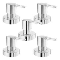 Kit 5 Pcs Acabamento Registro Docol Gali Base Deca 1/2 3/4 1