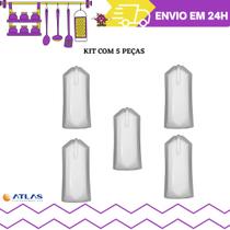 Kit 5 pçs Botão Para Fogão Atlas Moderno Monaco Oval