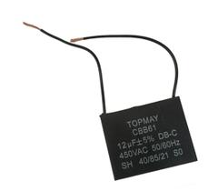 Kit 5 pçs - capacitor de partida acv 12uf x 450v - 12uf x 450vac - cbb61