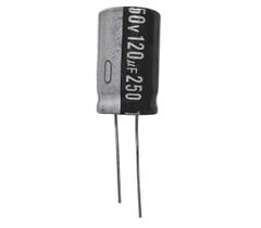 Kit 5 pçs - capacitor eletrolitico 120 x 250v - 120uf x 250v