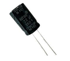 Kit 5 pçs - capacitor eletrolitico 22x350v - 22uf x 350v Kit 5 pçs - capacitor eletrolitico 22x350v - 22uf x 350v