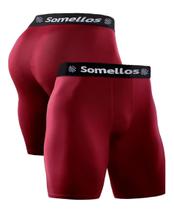 Kit 5 Pçs Cueca Boxer Comprida Long Leg Ciclista Não Enrola