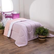 Kit 5 Pçs Edredom Solteiro Colorful Linho e Hipercal 400 Fios