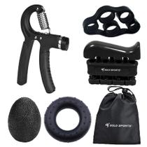 Kit 5 Pçs Hand Grip Gold Sports Aperto Dedos Mãos Punho fitness Kit 5 Pçs Hand Grip Gold Sports Aperto Dedos Mãos Punho fitness