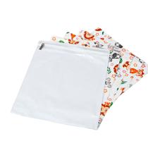 Kit 5 Pçs Saco Organizador Bebê e Infantil Impermeável com Visor e Zíper Kit 5 Pçs Saco Organizador Bebê e Infantil Impermeável com Visor e Zíper