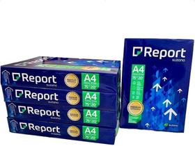 Kit - 5 pct de folha a4 branca report (2500 folhas)