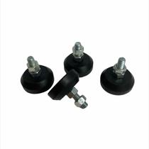 Kit 5 pé nivelador/sapata de borracha 4cm parafuso 5/16 pol