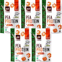 Kit 5 Pea Protein Caramelo e Flor de Sal Rakkau 600g Vegano