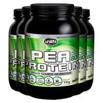 Kit 5 Pea Protein Proteina de Ervilha Unilife 1kg Cappucino