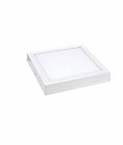 Kit 5 Peça Luminária Led Flat Sobrepor Quadrada 6500k- 24W (18W - 291x291x7,5) Lumanti