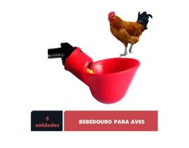 Kit 5 Peças Bebedor Automático Copo Copinho Aves Frango