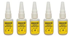 Kit 5 Peças Colas Adesivo Instantâneo 20g Multiuso