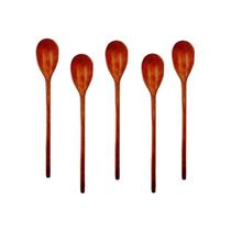 Kit 5 Peças Colher De Pau Madeira Modelo Índio 44 Cm Kit 5 Peças Colher De Pau Madeira Modelo Índio 44 Cm