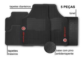 Kit 5 peças de tapete automotivos FIAT PALIO 2012 - tapetes