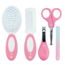 Kit 5 Peças Higiene Cuidados Bebê Pimpolho Unhas Cabelo