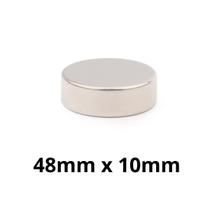 Kit 5 Peças Imã Neodímio Bloco Magnético N35 48 x 10 mm Super Forte Potente Kit 5 Peças Imã Neodímio Bloco Magnético N35 48 x 10 mm Super Forte Potente